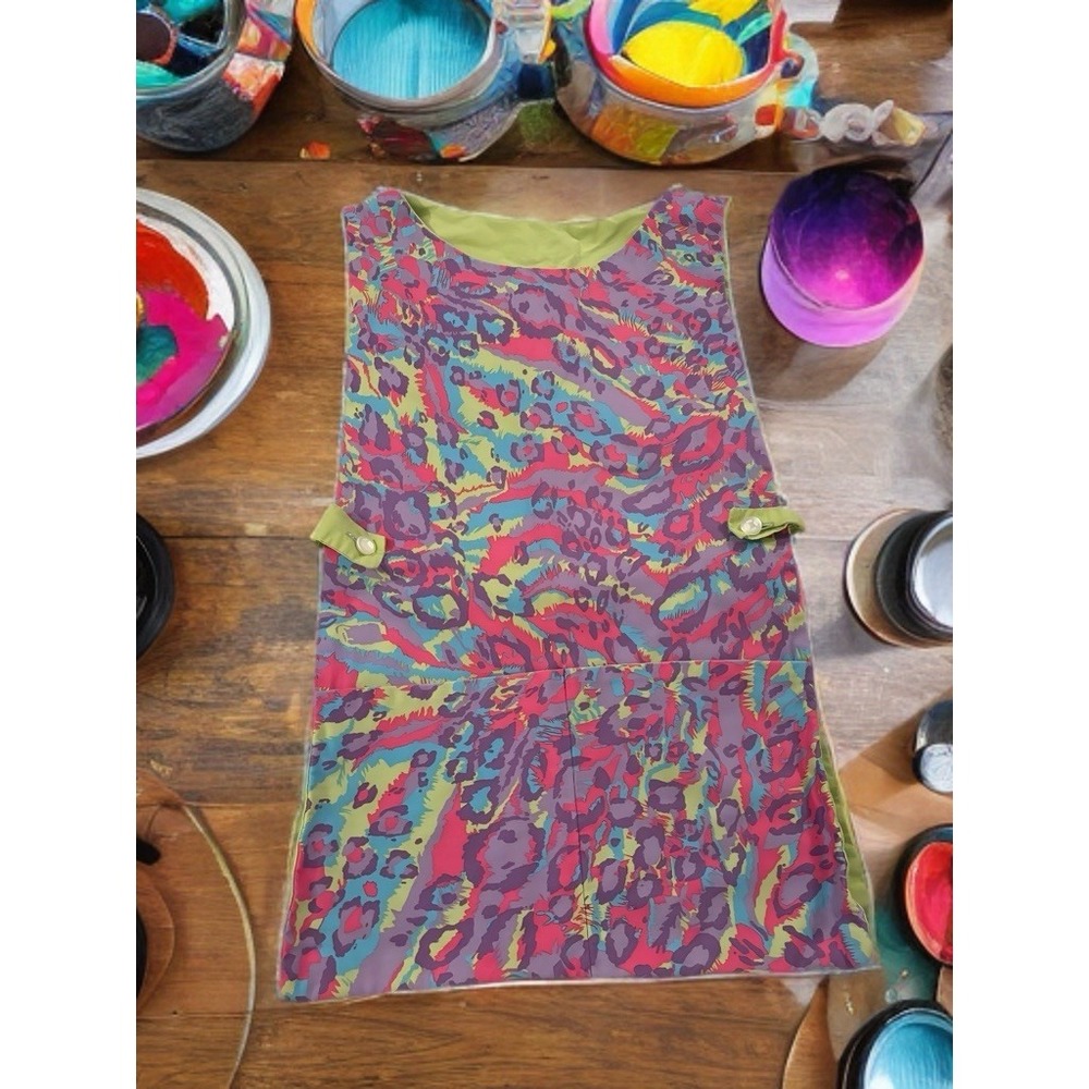 Handmade Apron Art Work Teaching Unisex Colorful‎ Abstract Artsy Designer Artist